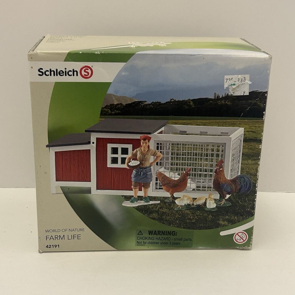Schleich Chicken Coop Farm Life 42191 World of Nature NEW